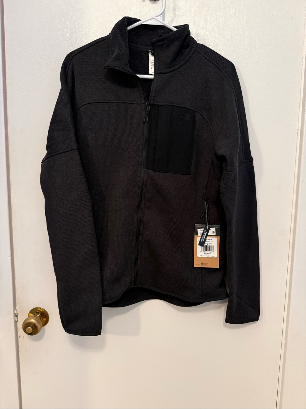 The North Face Womens Front Range Fleece Jacket Black Heather Full Zip, M - $130